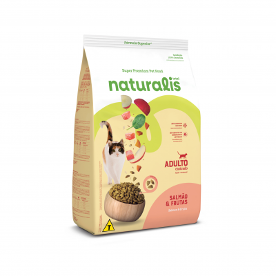  Comida Para Gato Naturalis Adulto Castrado Salmón Y Frutas